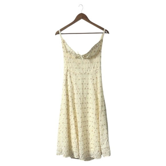 Haute Monde Dresses & Skirts - NEW Haute Monde Butter Yellow Floral Midi Dress Romantic Coquette Sabrina Small